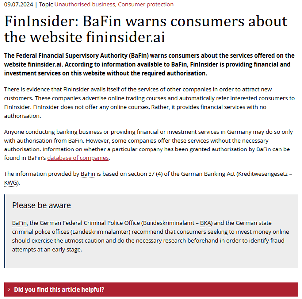 FinInsider_BaFin_Warning