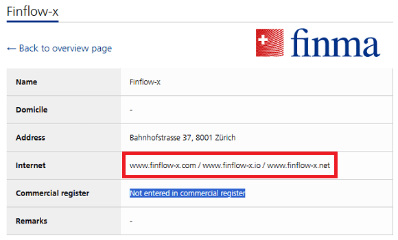 Finflowx_FINMA_warning