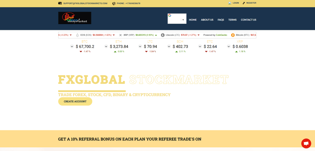 FxGlobalStockMarkets Logo