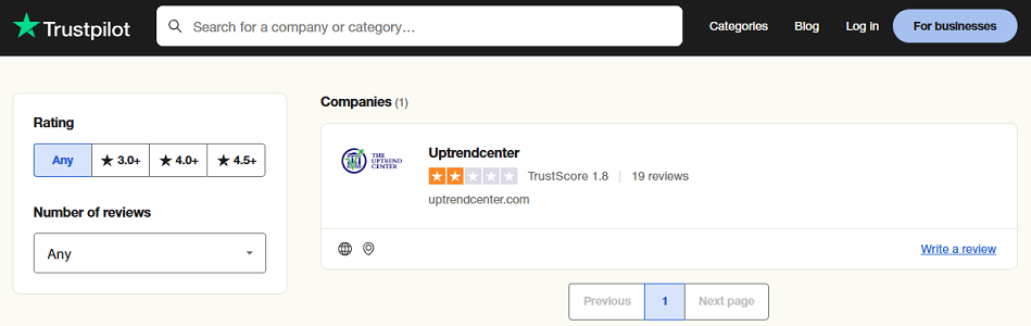 UptrendCenter_trustpilot