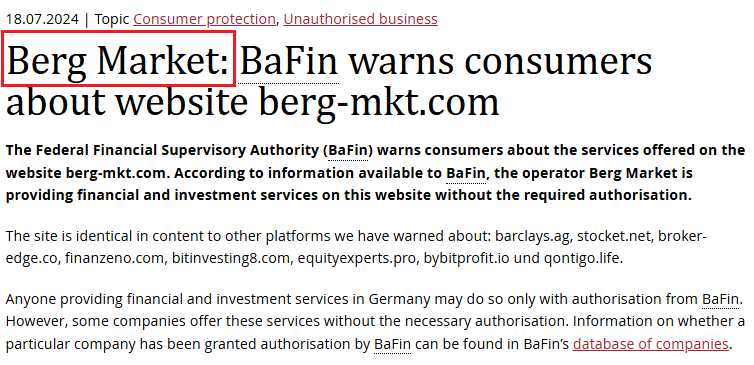 BergMarket_BaFin_warning