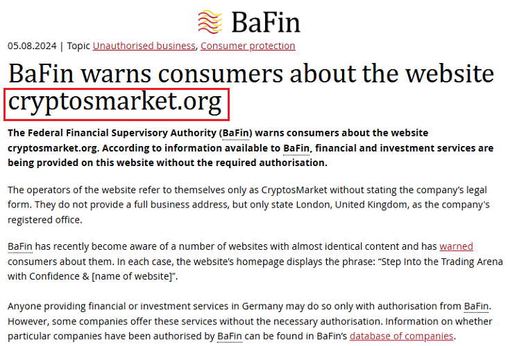 CryptosMarket_BAFIN_Warning