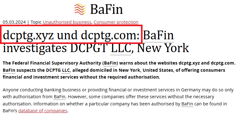 DCPTG_BaFin_Warning