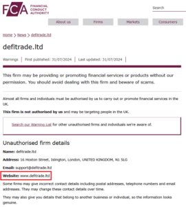 DefitradeLtd_FCA_Warning