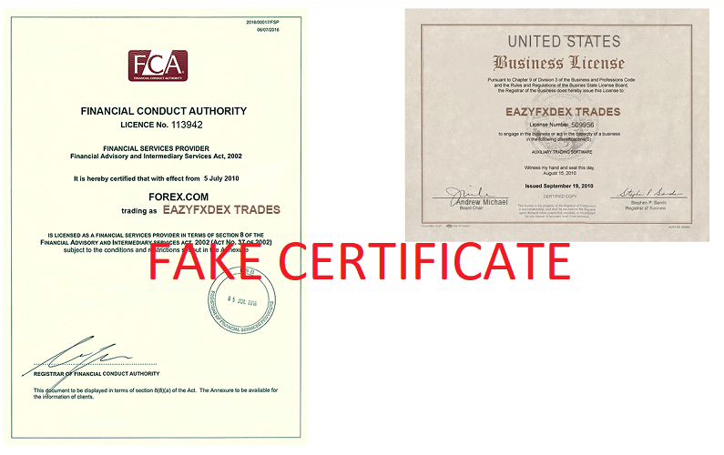 EazyfxdexTrades_fake_certificate