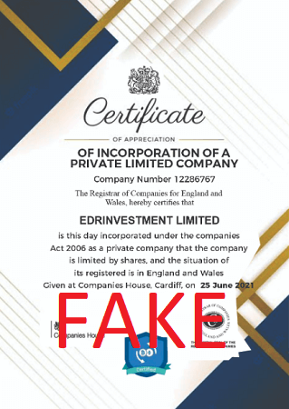 Edrinvestments_fake_certificate