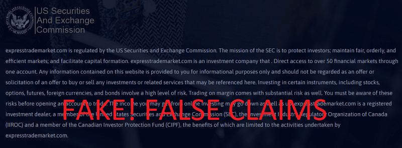 ExpressTradeMarket_false_claims