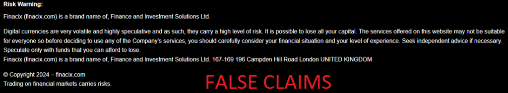 Finacix_false_claims