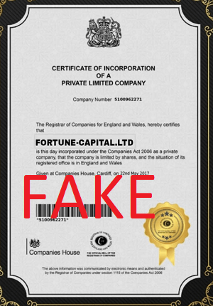 Fortune-Capital.ltd_fake_certificate