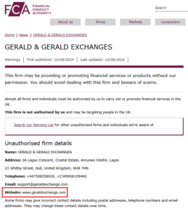 GeraldExchange_FCA_warning