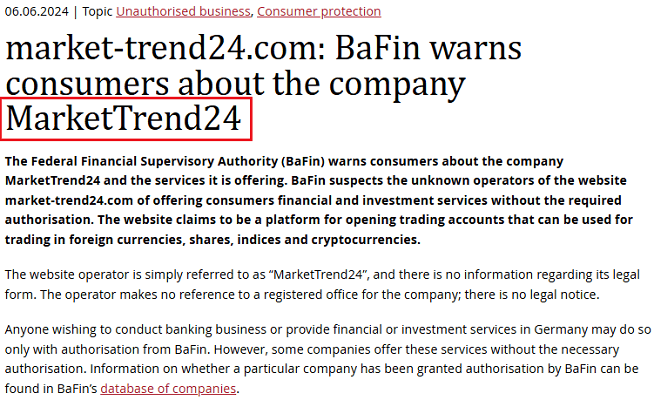 MarketTrend24_BaFin_warning