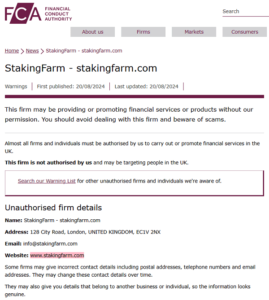 StakingFarm_FCA_warning