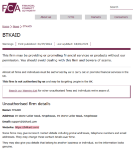 Bitkaid_FCA_warning