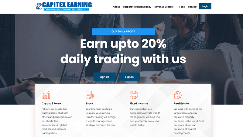 capitex-earnings.com Logo