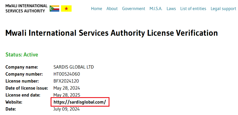 SardisGlobal_regulation